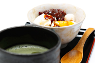 クリームあんみつ・抹茶セット